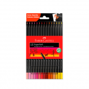LAPICES DE COLOR FABER CASTELL x15 COLORES CÁLIDOS